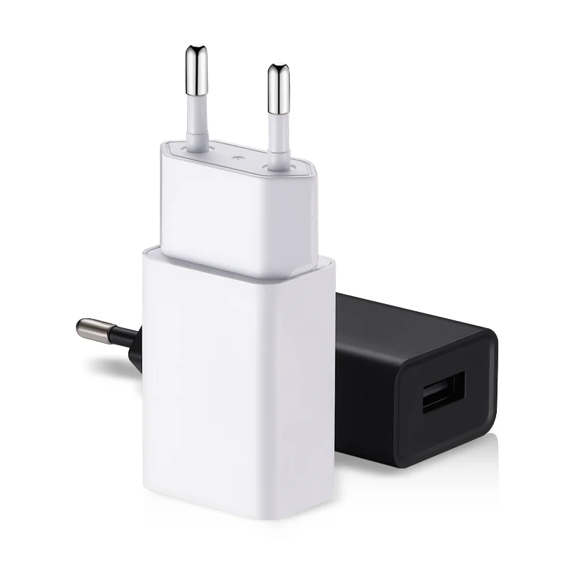 

5V1A Fast Charger EU KC Plug Usb Wall Charger for iPhone M1 USB Travel Charger, White black