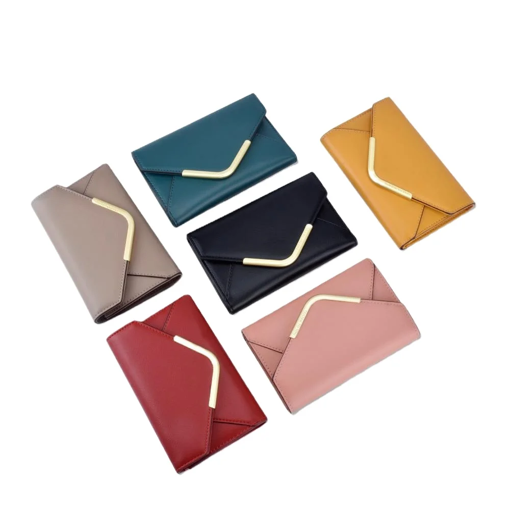 

Phone Bag Zipper Pu Leather Envelope Bag Women Casual Wallets For Shopping Fashion Money Clip color purse Card holder, Customized