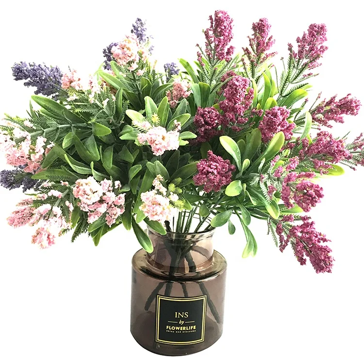

Best quality promotional 5 heads colorful artificial flower bouquet, Customized