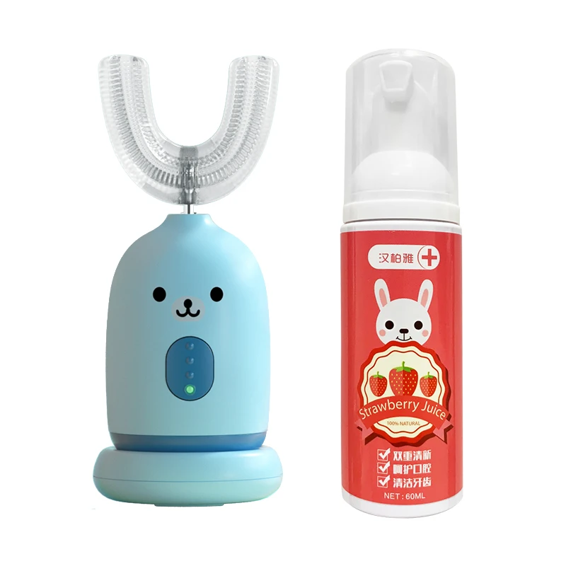 

New product baby U-shaped electric cartoon Toothbrush charging Powered With Smart Timer Electric Toothbrush, Customized