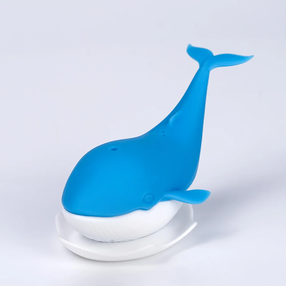

Adorable cute animal dolphin whale shape silicone tea infuser filter strainer 100% Food Grade, Bpa free, Available for panton colores