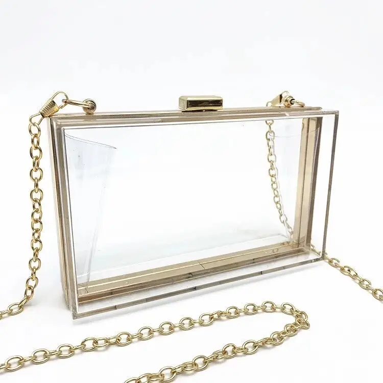 

Elegant transparent plastic chain handbag /acrylic party messenger bag,acrylic clear evening bag, Clear ,white ,black ,pink ,red ect
