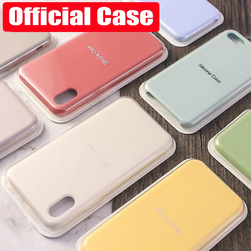 

Luxury Original Silicone Phone Case For 7 8 Plus For Cover For iphone 6 6S Plus X XS MAX XR 7 8 11 12 No Logo Cases Capa, 5 colors