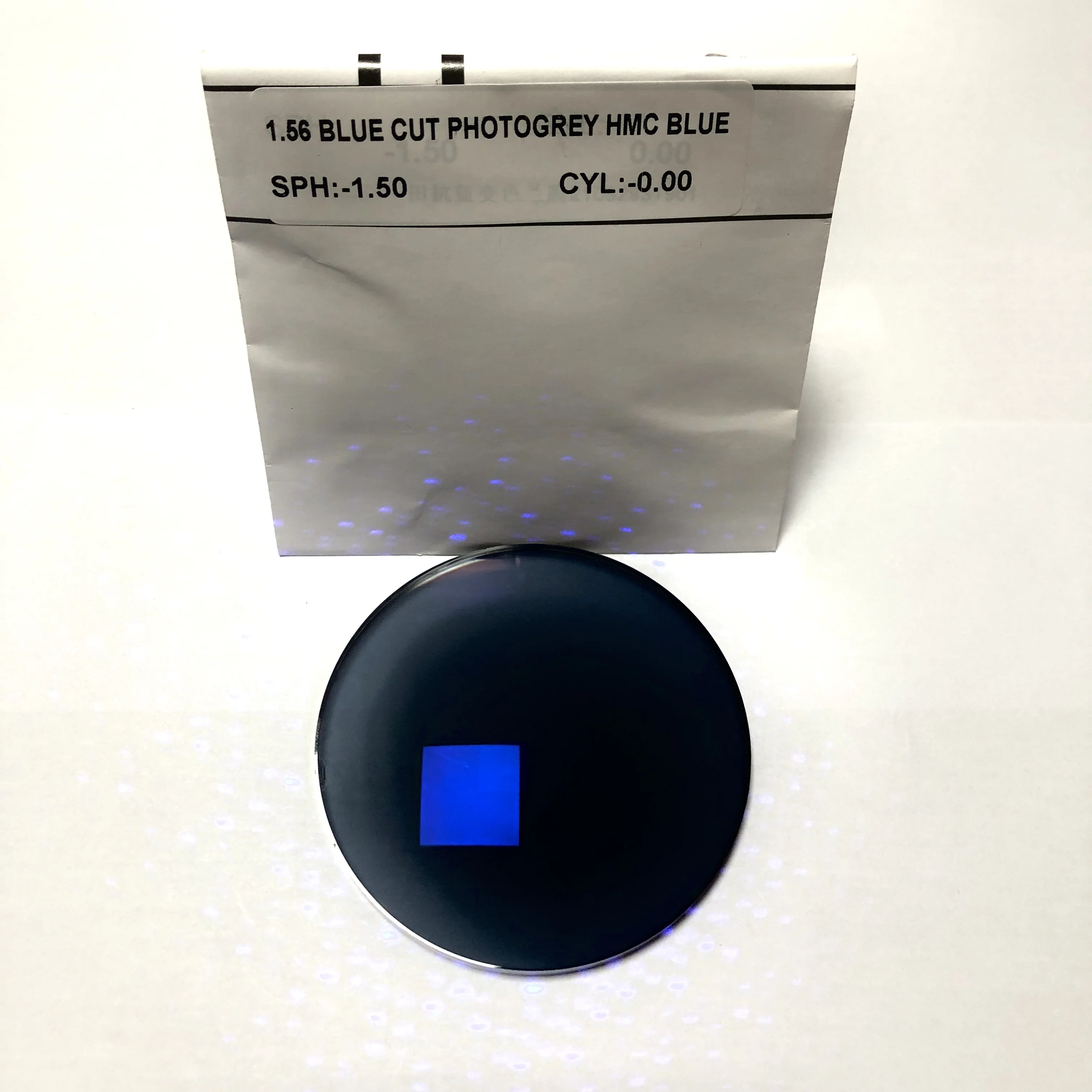 

Factory price 1.56 index photochromic gray anti blue filter light ray lenses blue block cut coating optical lenses Lens Lentes