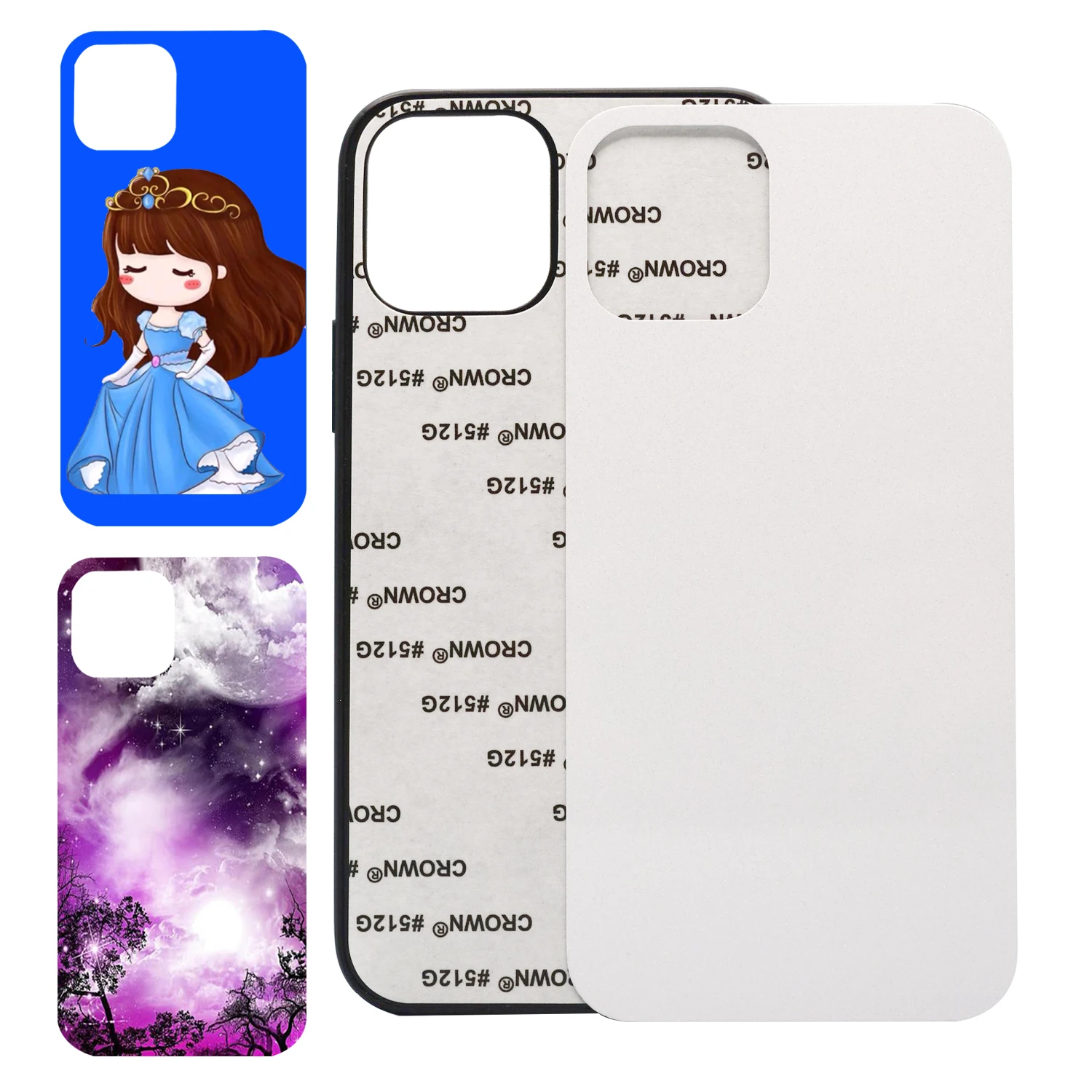 

Sublimation 2D Phone Case Back Cover For OPPO Realme C15, Black