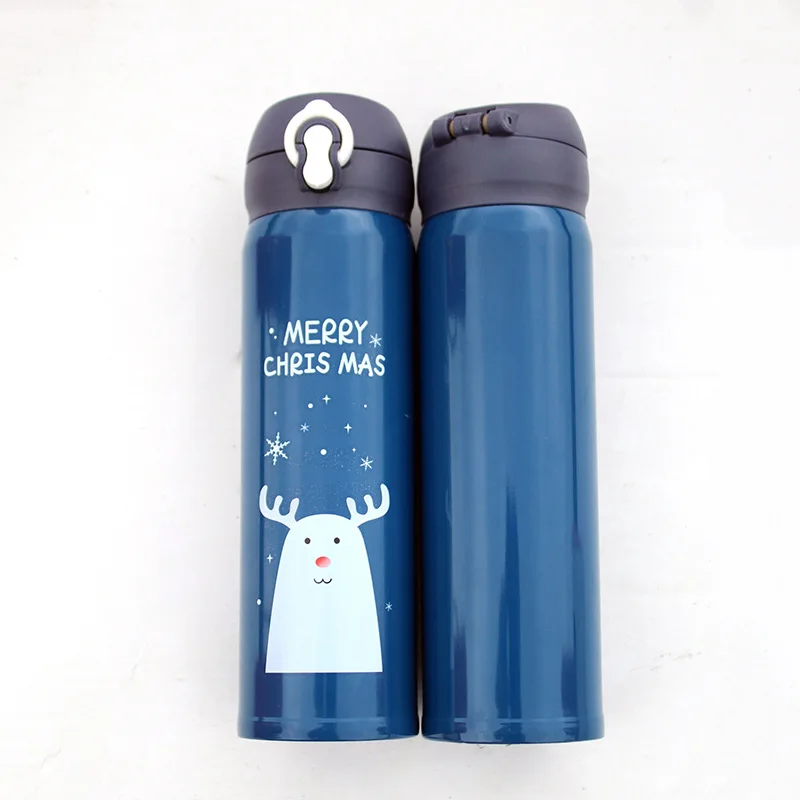 

Stainless steel gift vacuum bottle insulated thermal Christmas bottle