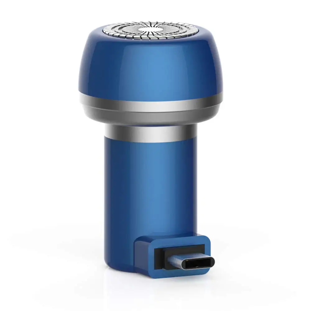 

Portable Electric USB Shaver, Mini Electric Razor for Men,Travel Magnetic Razor Electric Rotary Beard Shaver for Android