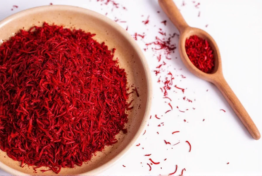 Comparison chart showing molecular composition of high-quality vs. low-quality saffron extracts