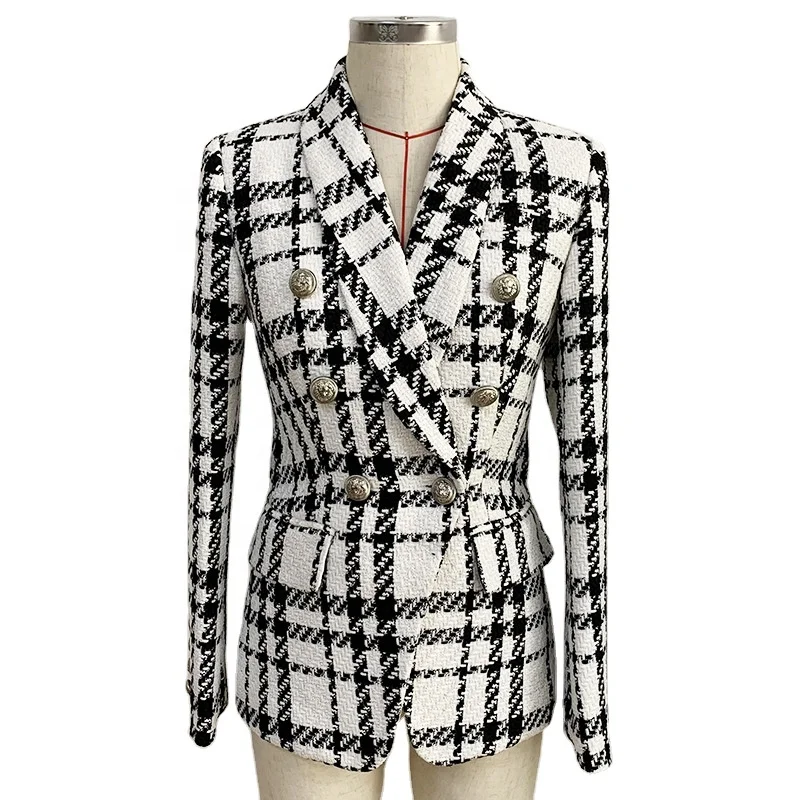 

2020 new arrivals autumn collection high quality women leisure office woolen blazer jacket