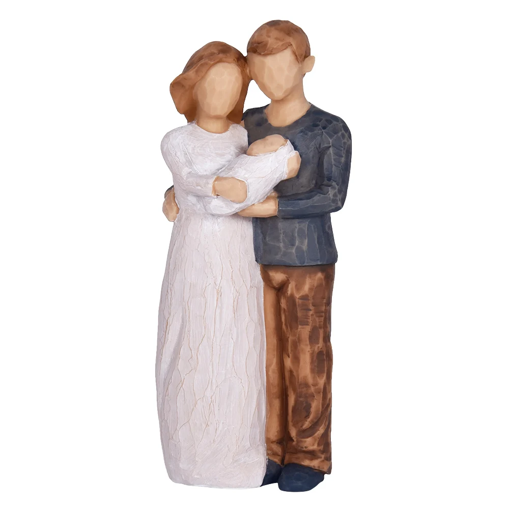 Jsys Willow Tree Family Figurine Wedding Souvenir Statue Couple Figure