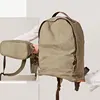2019 wholesale factory army green school backpack canvas bags for men