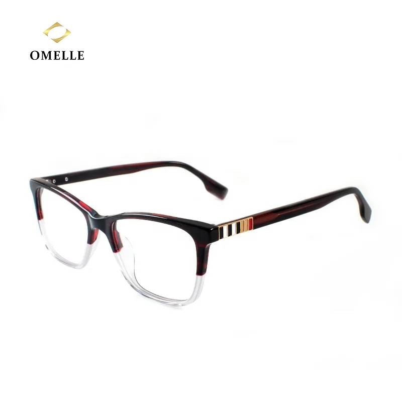 

Hot Sale Designer Branded Gentlemen Glasses Acetate Optical Eyewear Frame Metal Custom Logo Eyeglasses