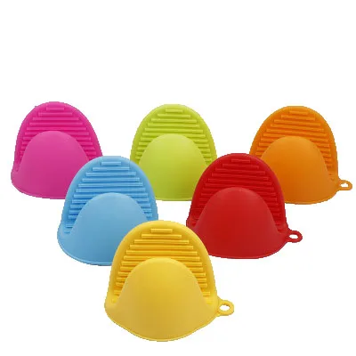 

Food Grade heat Resistant Microwave Oven Silicone Insulation Portable Baking Oven Mitts, Yellow red blue orange purple green