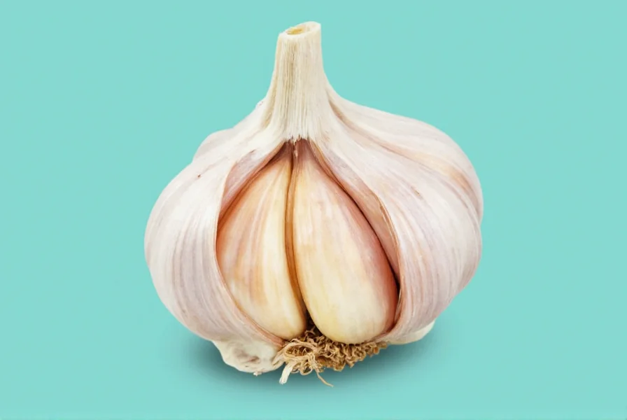 Different garlic varieties showing varying clove counts