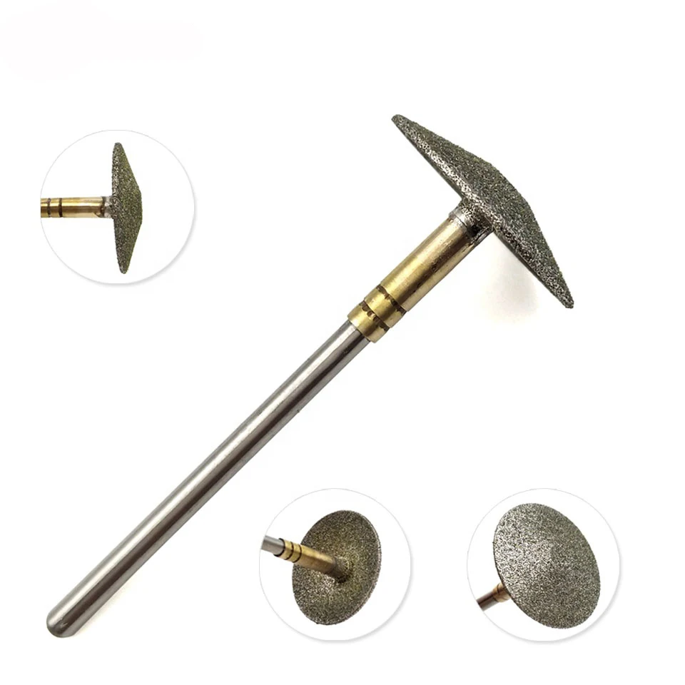 

HYTOOS Umbrella Diamond Nail Drill Bits Pedicure 3/32" Metal Sanding Disc Manicure Bits Nail Drill Accessories Foot File Tools