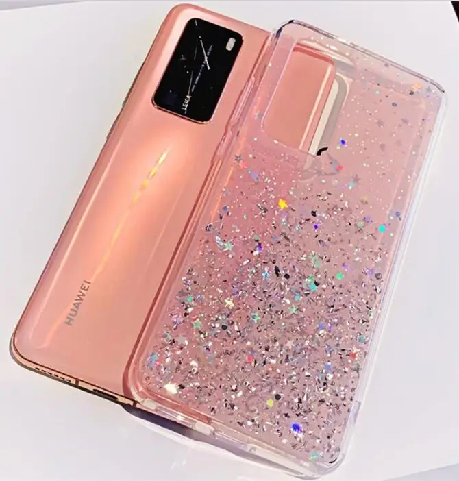 

Bling Drop Gluing Soft TPU Case For Huawei Nova 9 Honor 60 Pro Nova 8i Honor 50 SE P50 Pro Glitter Sparkle Phone Skin Cover