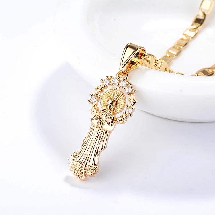

Latest Gift Items Jewelry Trendy Gold Plated Necklace Pendant