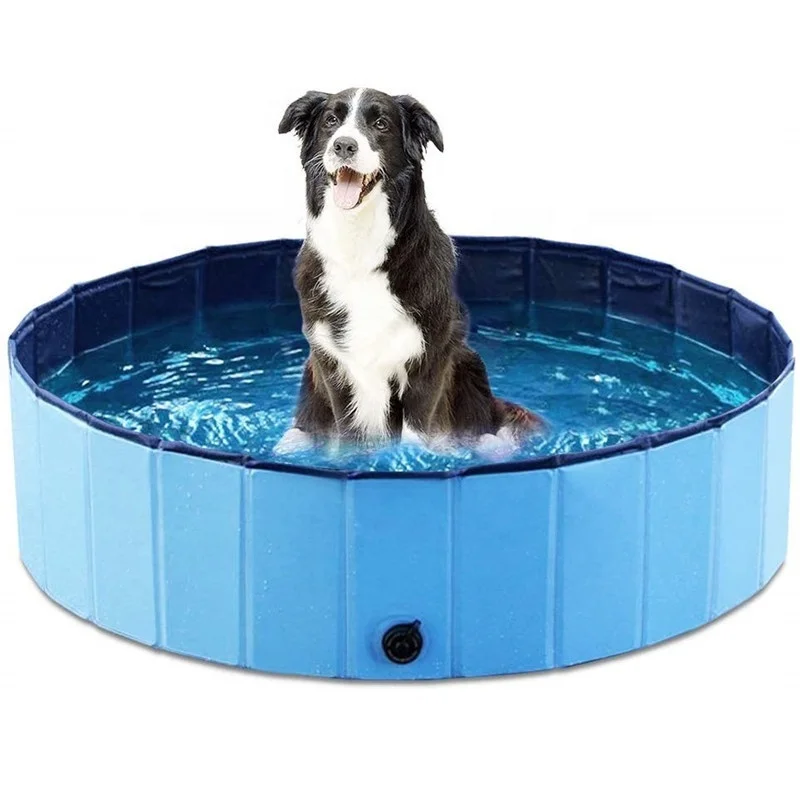 

Hot sale PVC folding portable pet grooming tubs bathtub, Blue/red