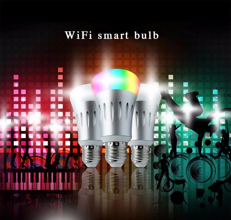 Tuya wifi 9W smart led law material bulb light works with google home Alexa