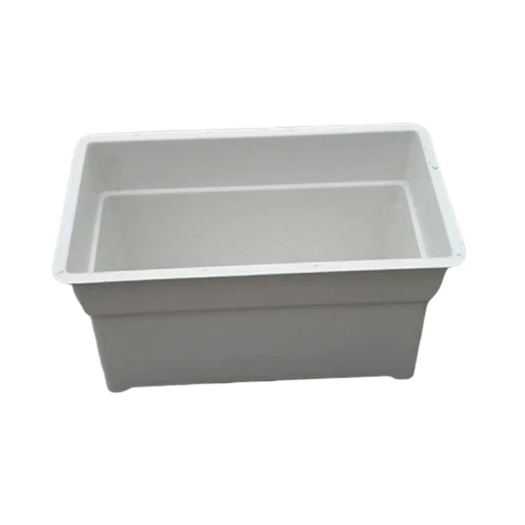White Fiberglass FRP GRP Planter Pot Rectangular Shape, Durable for ...
