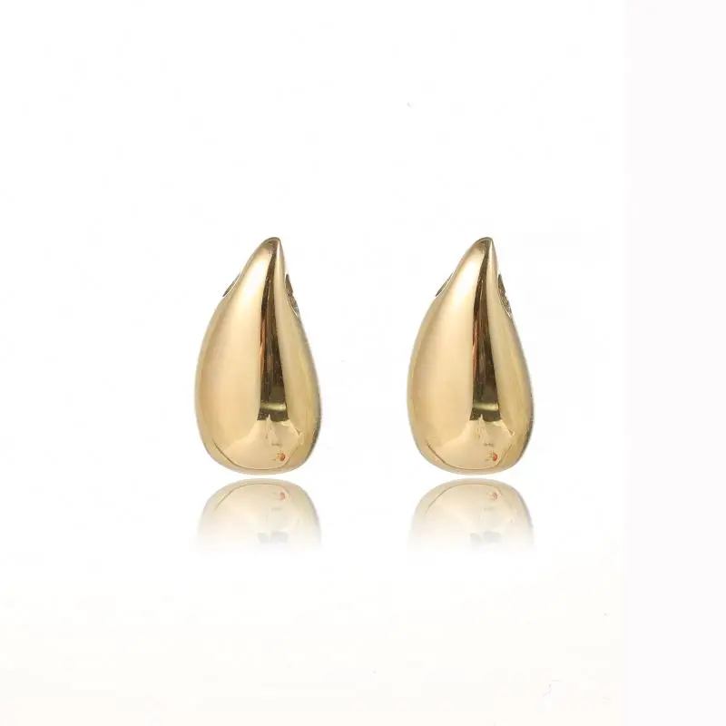 

Gold-plated stainless steel drop shape necklace accessories pendant necklace female fashion simple accessories