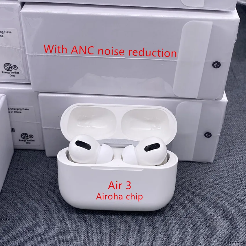 

Top Quality 100% Noise Cancellation Air Pro 3 earphone air pro 3 TWS Wireless Earphone Headphone For pods Air pro, White