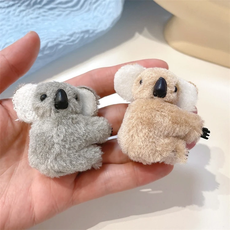 

3D Kawaii Children's hair accessories cartoon cute gripper hairpin animal girls cute Koala hairpin