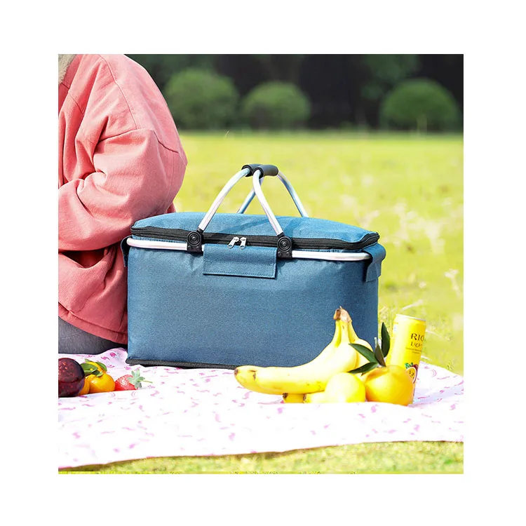 

High quality outdoor picnic cooler box folding cooler bags thermal insulation lunch