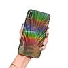 reflect light sparkling mobile cover for iphone x Chinese brake lines design tpu + pc colorful groove phone shell