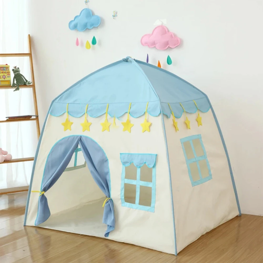 

FunFishing Princess Tent Girls Large Playhouse Kids Castle Play Tent Toy for Children Indoor and Outdoor Games Baby Play Tent