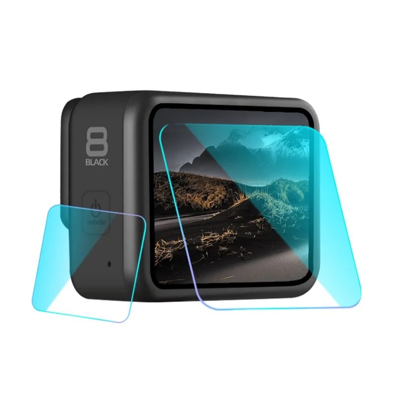 

NEW HOSHI Tempered Glass Protector For GoPro Hero8 Black Action Camera Lens Display LCD Screen Protective Film Hero8 Accessories