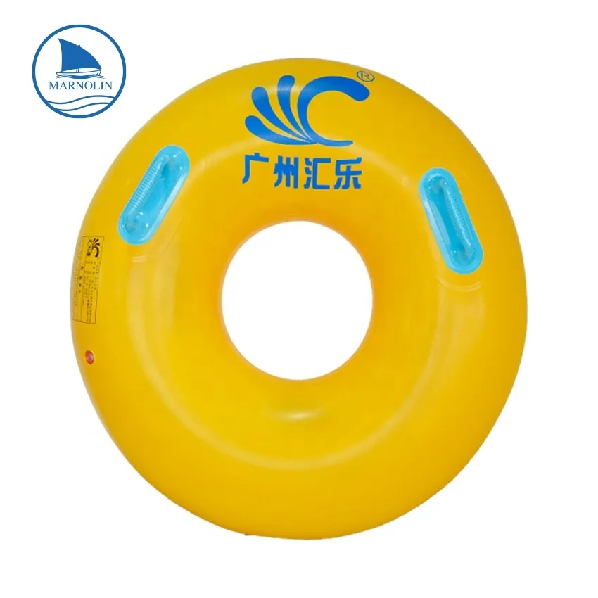 

Water Park River Floating Tube Inflatable Single Tube With Handles, Yellow, etc