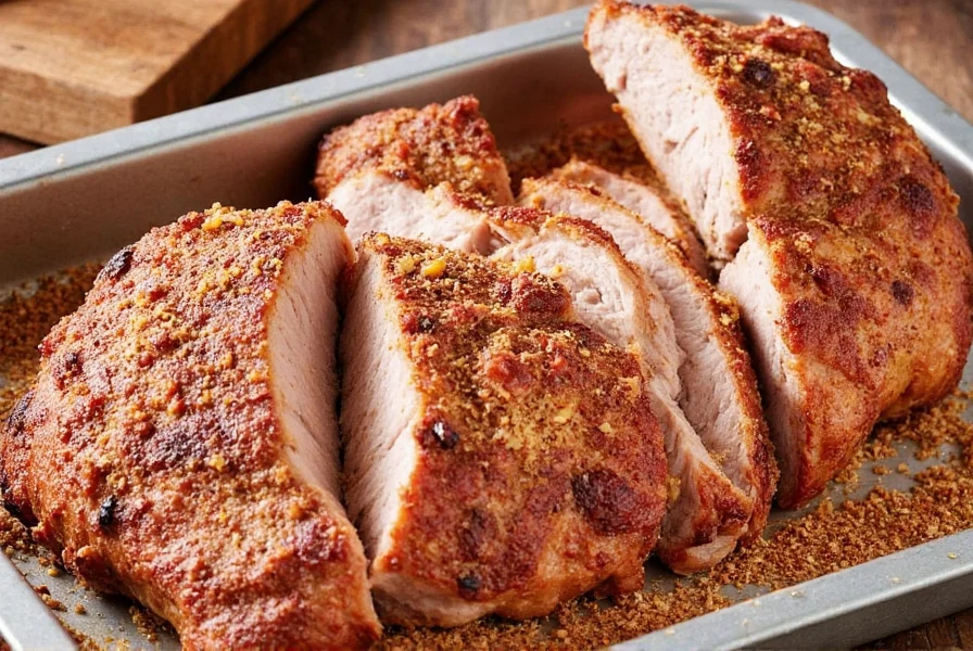 Pork chop with rub