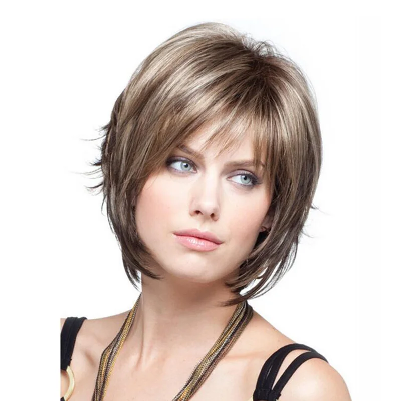 

High quality original wavy ombre faux hair wig for women