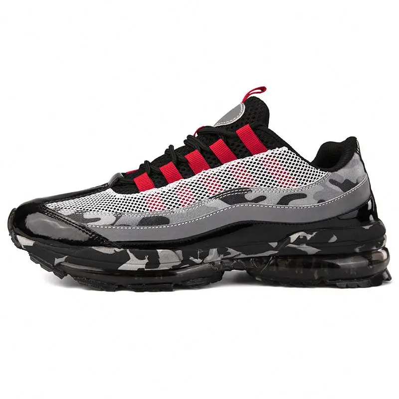 

2020 Hot sale men's air pu casual sports shoes outdoor running fashion sneakers