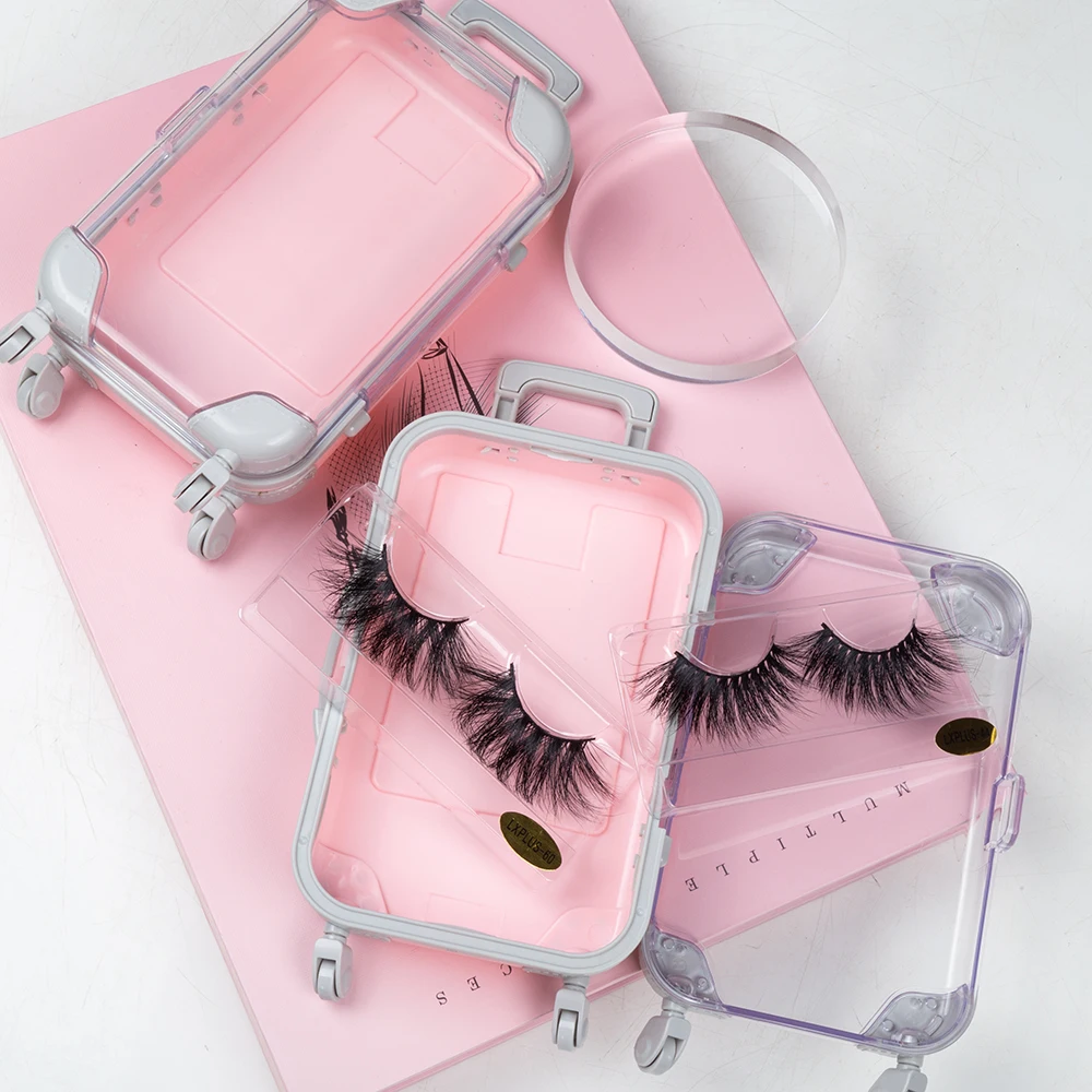 

Best sellers eyelashes wholesale vendor custom mink eyelash mini luggage