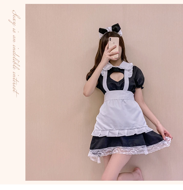 

YJC0528 Plus Size Cat Maid Oktoberfest Outfit Cosplay Sexy Lolita Anime Cute Soft Girl Maid Uniform Appealing Set Stage Costume, Black,white,red,purple,pink,green,yellow...
