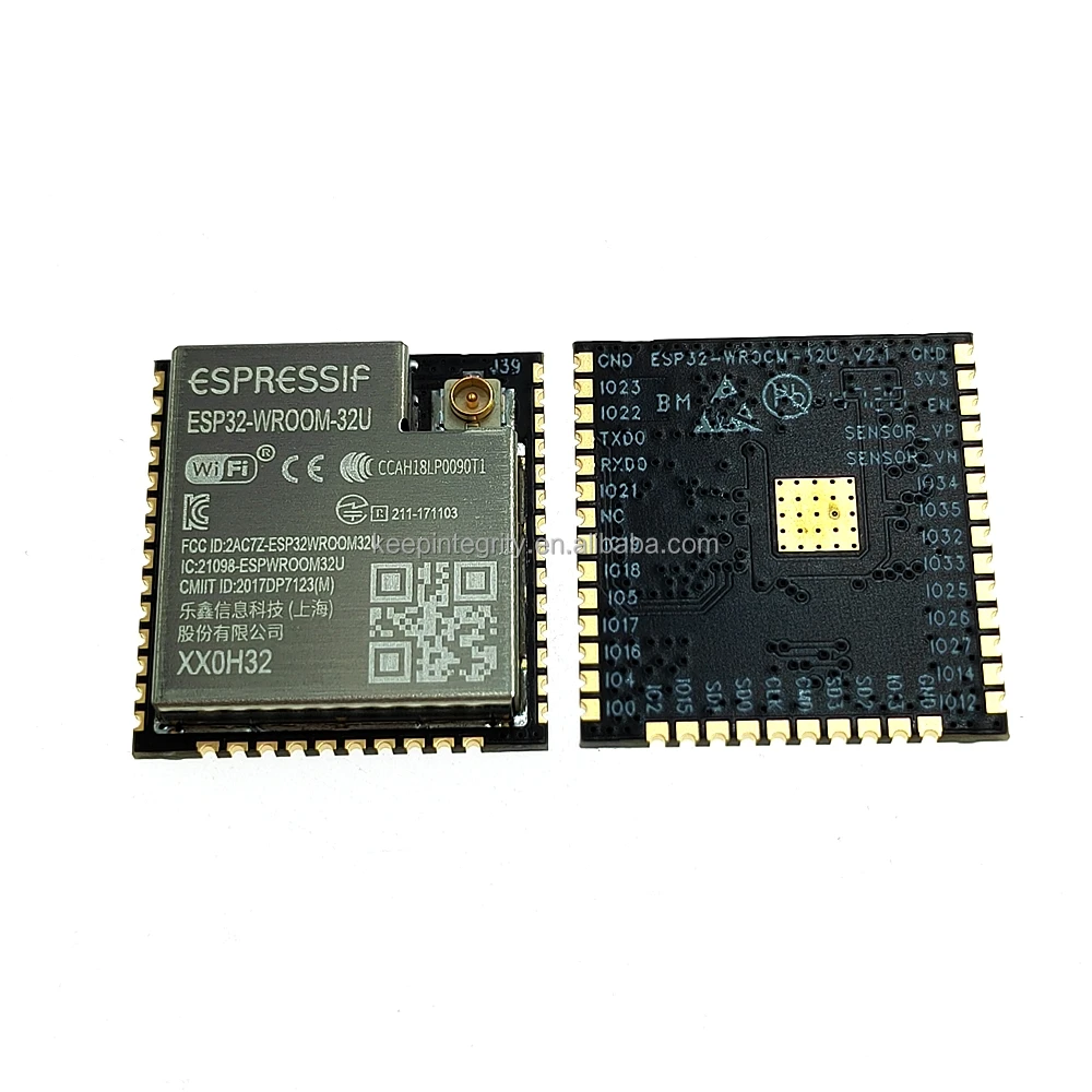 

New & Original WiFi BLE ESP32 Module 4MB External Antenna ESP32-Wroom-32U ESP-Wroom-32U Compatible with ESP-32S ESP-32