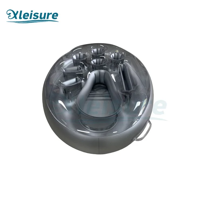 

Outdoor spa pool accessories , Inflatable Floating Bar with cup Holder using for Pool Parties and Entertainment
