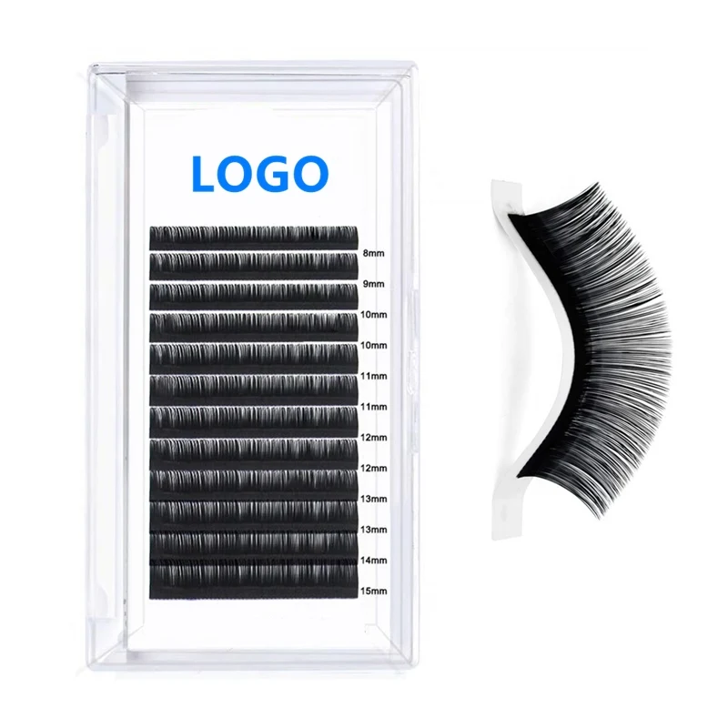 

High quality Soft Volume Eyelash Extension Silk Mink extensions Individual Lashes Extensions, Natural black,double tone,colorful