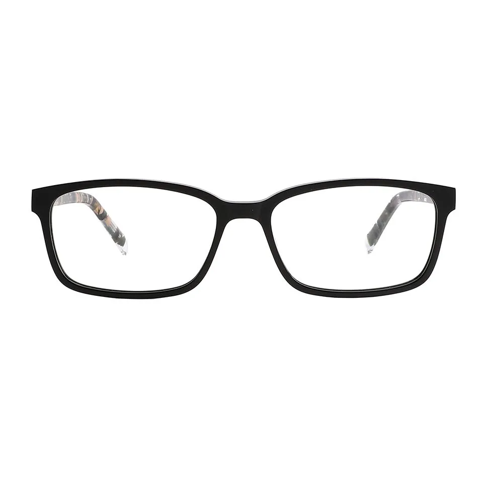 

RGE062 Black frames with fancy temples Acetate eyeglasses frames classic factory wholesale optical frames