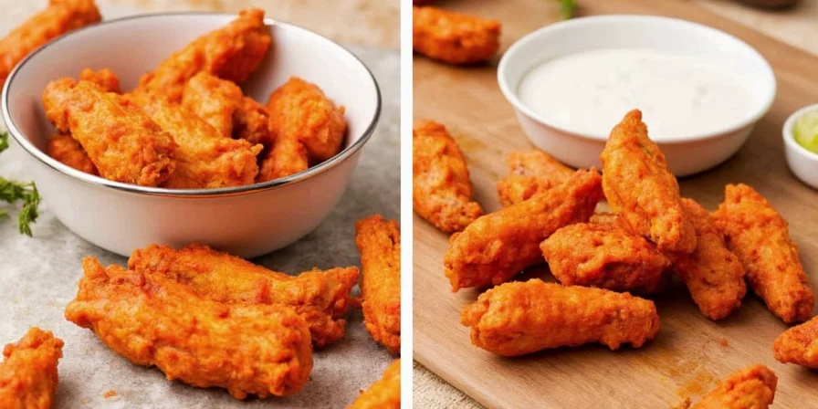 Chef tasting a test buffalo wing