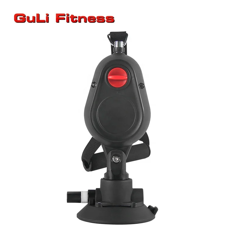 

Guli Fitness Pull Rope Trainer With Suction Cups Resistance Band Endless Pulley Rope Trainer Home Gym Equipment 360 Rotation, Black