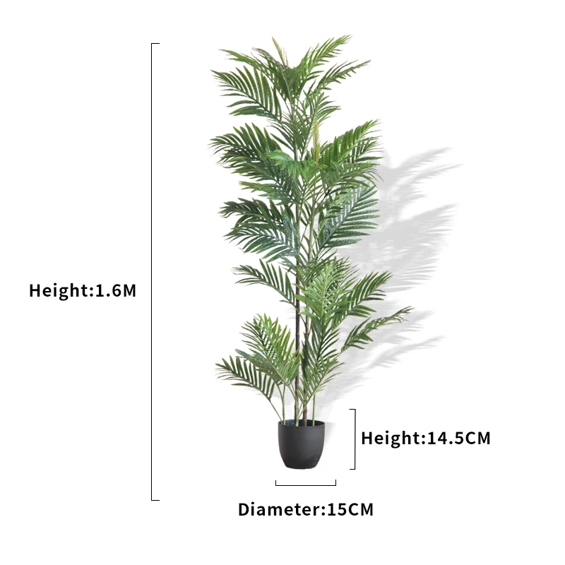 

Factory Supply European Style Decoration Home Gardening Green Plant Artificial Plant Palm Tree