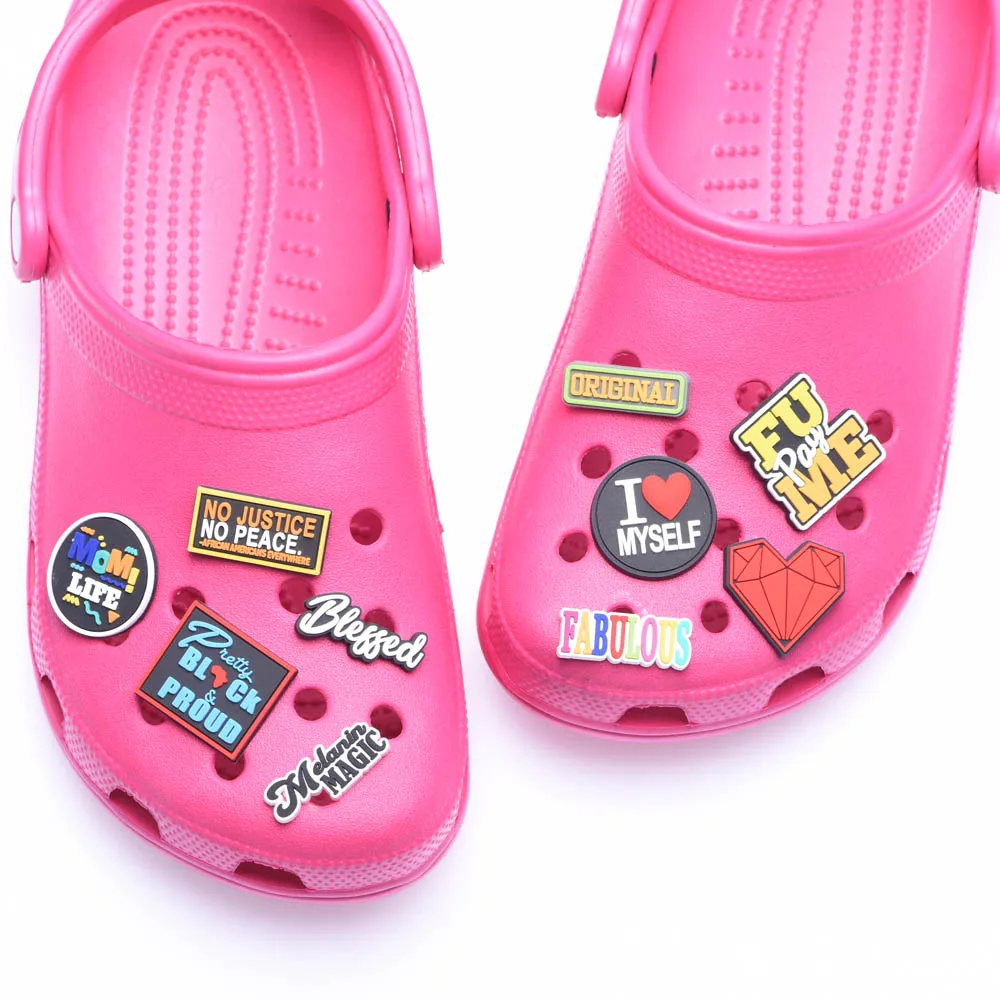 

Custom Cartoon 3d Soft PVC Shoe charm Croc kid Jibz/bracelet charm