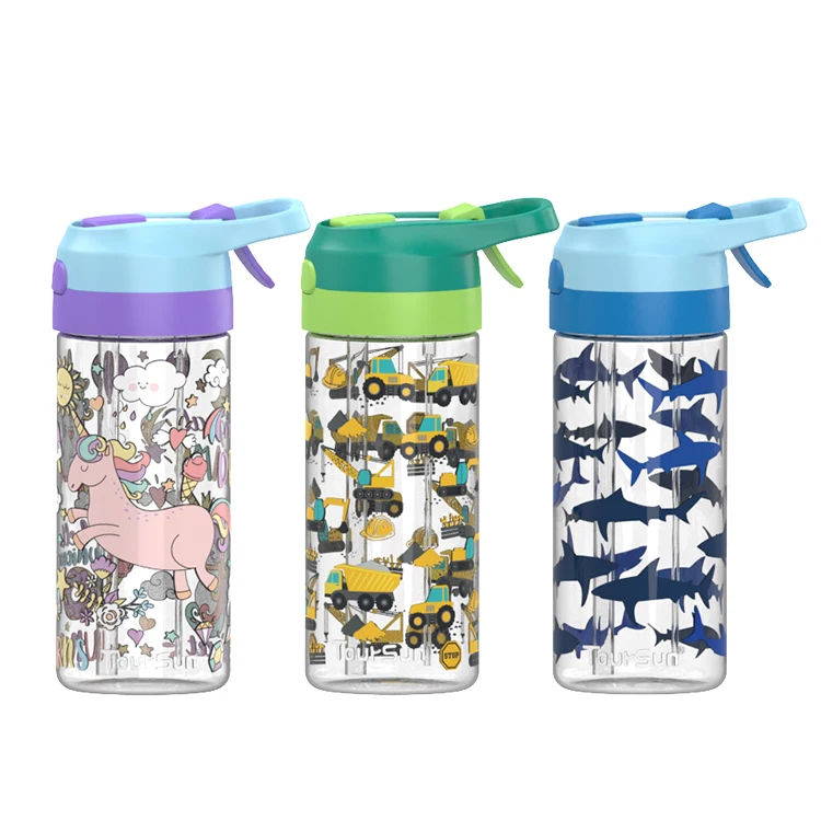 

420ml Custom Logo Printing Mist Spray Plastic Sports Water Bottle For School Kids