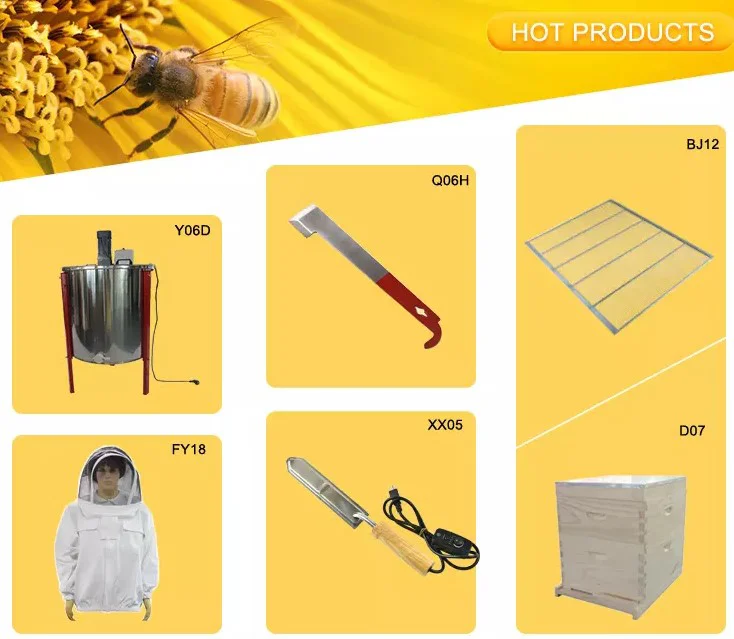 Bee Frame With Bee Wax Foundation Sheet Assembled Deep Wood Bee Hive