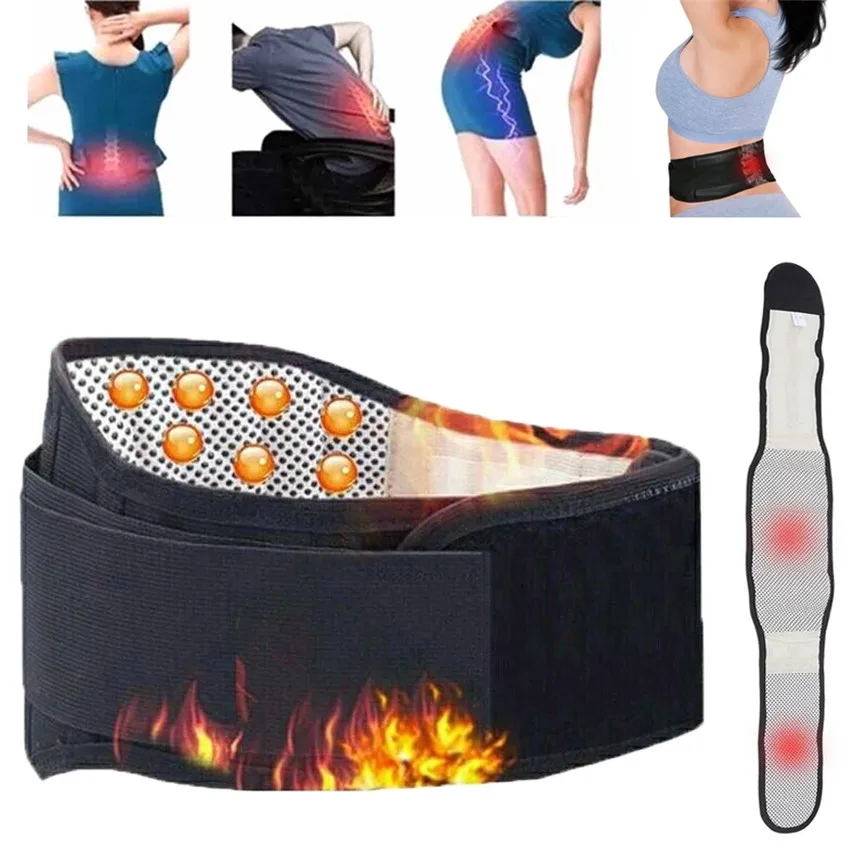 

K1373 Waist Brace Support Band Self Heating Back Support Magnetic Therapy Lumbar Waist Bandage Back Waist Belt