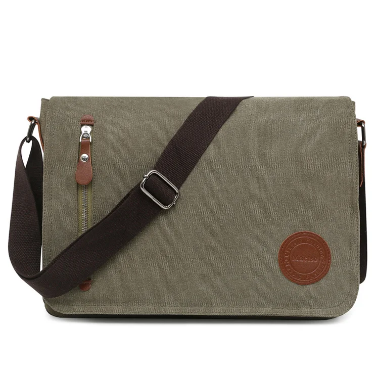 

Leisure Men Bags Trendy Canvas Bag Men Large Capacity Messenger Bags, 3colors