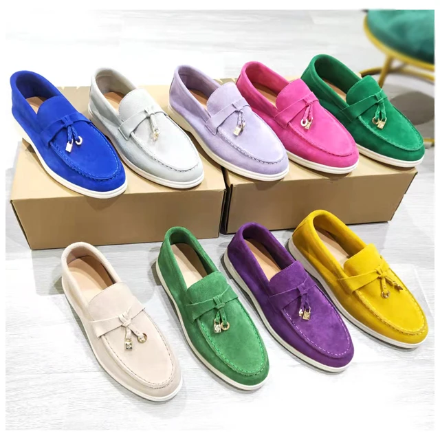 

Women's Slip On shoes Cheaper And Chunky Flats Ladies Pumps Women Flat Shoes For Lift, Deep purple, flesh, royal blue, yellow, beige, green, etc